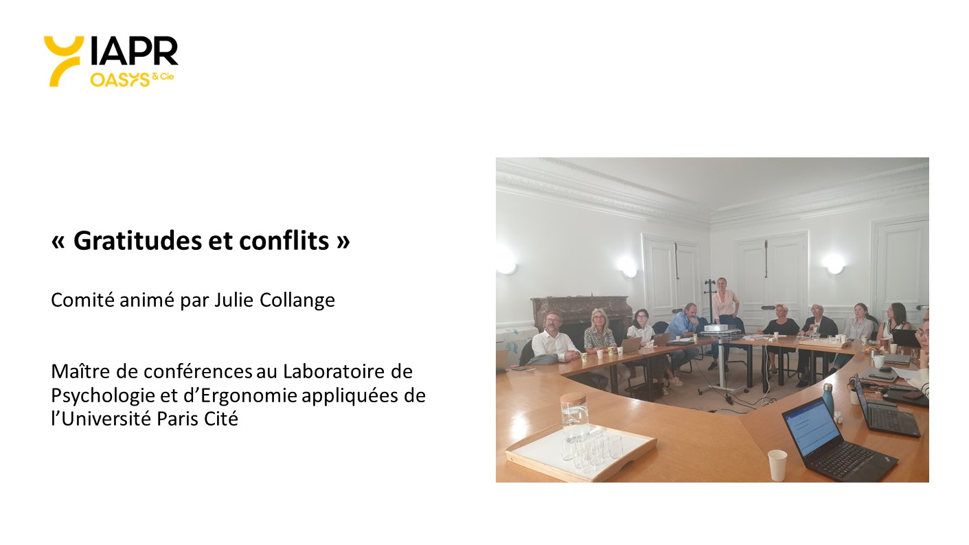 Comité scientifique IAPR octobre 2023